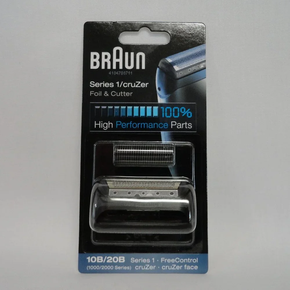 BRAUN, Series 1 / cruZer, foil & cutter, 10B/20B, FreeControl, new